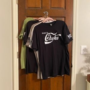 5 Men’s Jiu Jitsu T shirts Size Large